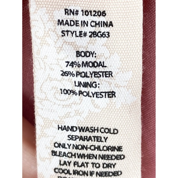 Soft‎ Surroundings Womens Rosanna Maxi Dress XL Rose Pink Sleeveless Ruffle Soft - Picture 10 of 11